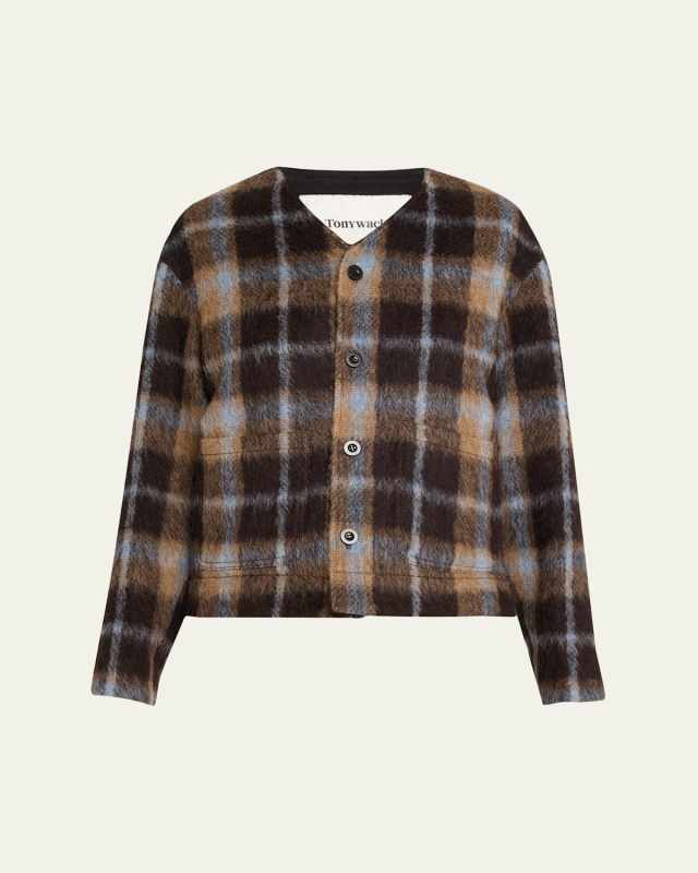 Blouson Check Wool Jacket